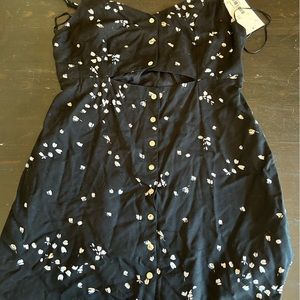 RVCA little black floral dress